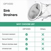 Pet Hair Drain Catcher, Utility Sink Strainer 3 Inch, Outdoor