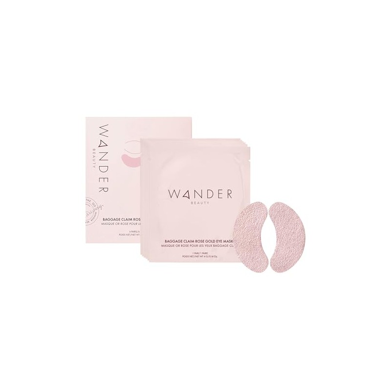 Wander Beauty - Baggage Claim Rose Gold Eye Masks -