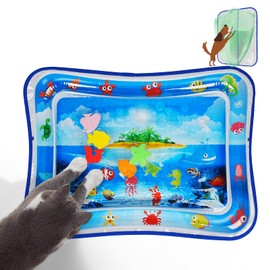 Toptakeit Cat Water Sensory Play Mat with Extra Protective Cover, Thickened Cat Water Bed Toy for Cats Dogs Kittens Puppies Pets