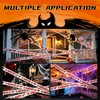 Halloween Window Stickers with Caution Tape 141PCS Halloween Decorations