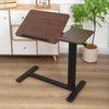 ROCKRAIN Adjustable Overbed Rolling Table: Folding Laptop Stand with Wheels