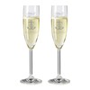 laser-diele 2 Leonardo Champagne Glasses with Engraving – Gift for