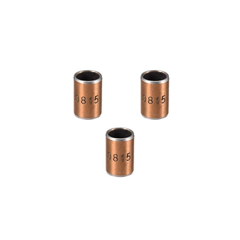 sourcing map Sleeve Bearing 8 mm Bore x 10 mm