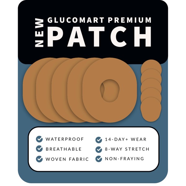Glucomart NO-Lift NO-FRAY Premium Dexcom G7 Adhesive Patches Dexcom G7
