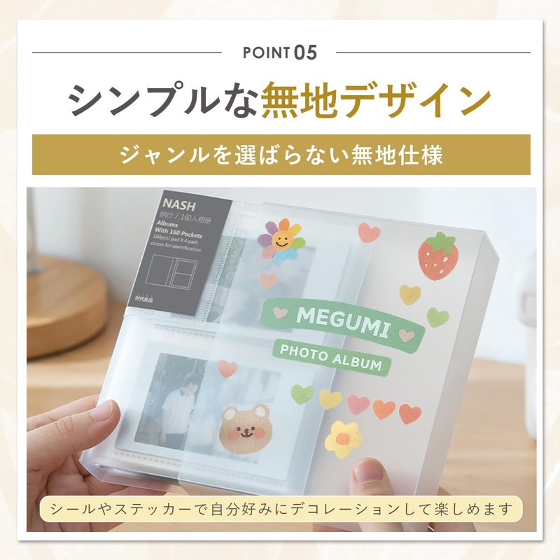 チェキアルバム 大容量 ファイル フォトアルバム チェキ帳 ポラロイド ポケット チェキフィルム ホルダー トレカ