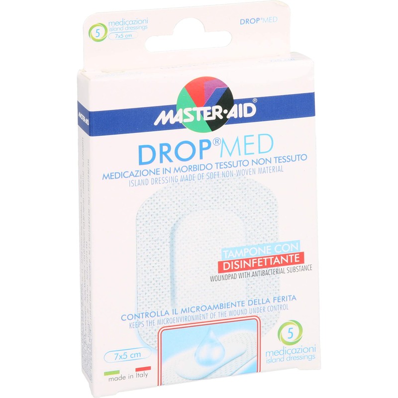 Drop med Master Aid Wound Dressing 5 x 7 cm
