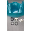 Riddell Clear Aqua Teal Full Size Helmet Visor Replica/Speed/