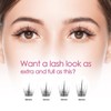 DIY Eyelash Extension, 3D Effect Individual Melt Flare Lash Cluster