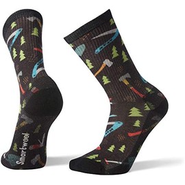 Smartwool Men's Hike Light Sharp Things Hiking Socks, black