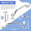 Yaocom Stainless Steel Footman Loop with Flat Head Tapping Screws