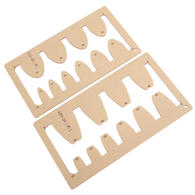 2Pcs Leather Acrylic Template DIY HandMade Craft Belt Sword Tail