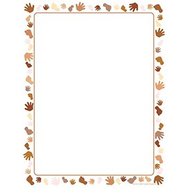 Designer Paper - Multicultural - 50 Sheet Pkg. Great for Flyers, Writing Letters, or Invitations & Printing Supplies Around The World, Unity in Diversity Kids’ Craft Projects for School/Classroom