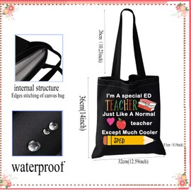 JYTAPP Special Education Teacher Gifts Autism Teacher Tote Bag Autistic Gift for Autism Awareness Educator SPED Teacher