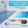 Above Ground Pool Lights with APP Control 20W RGB Dimmable