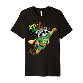 'Rocky Do-Right s Raccoon Superhero s Retro Comic Strip Premium T-Shirt