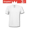 Kingsted White V-Neck T-Shirts for Men - Royally Comfortable -