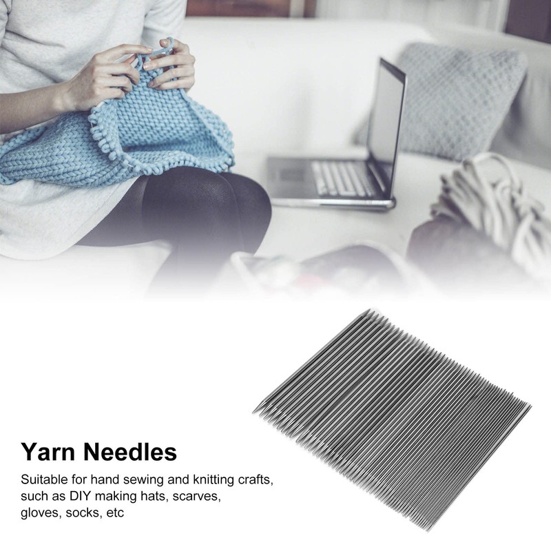 55pcs Double Pointed Knitting Needles, Stainless Steel Sweater Weaving Pins