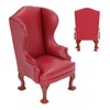 Sofa Single PU and Cloth Backrest Doll House Miniature Furniture