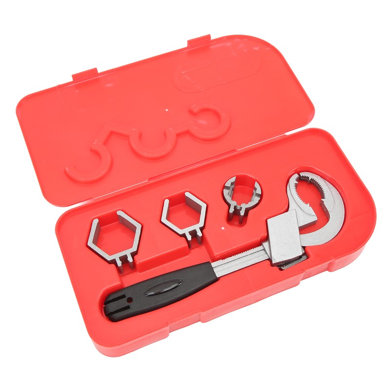 Multifunctional Sink Wrench Adjustable Spring Large Opening Faucet Spanner Plumbing