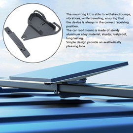 Zopsc Roof Rack Mount, Aluminum Alloy Mini Car Mount for RV Roof Ladder Luggage Rack Roof Rack