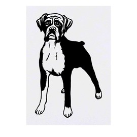 Azeeda 'Boxer Hund' Temporäres Tattoo - Hautfreundlicher & Ungiftiger Abziehbild · Wasserfest (TO00024599)
