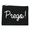 FASHIONISGREAT Prego Pregnancy Announcement Cosmetic Makeup Bag Black Small