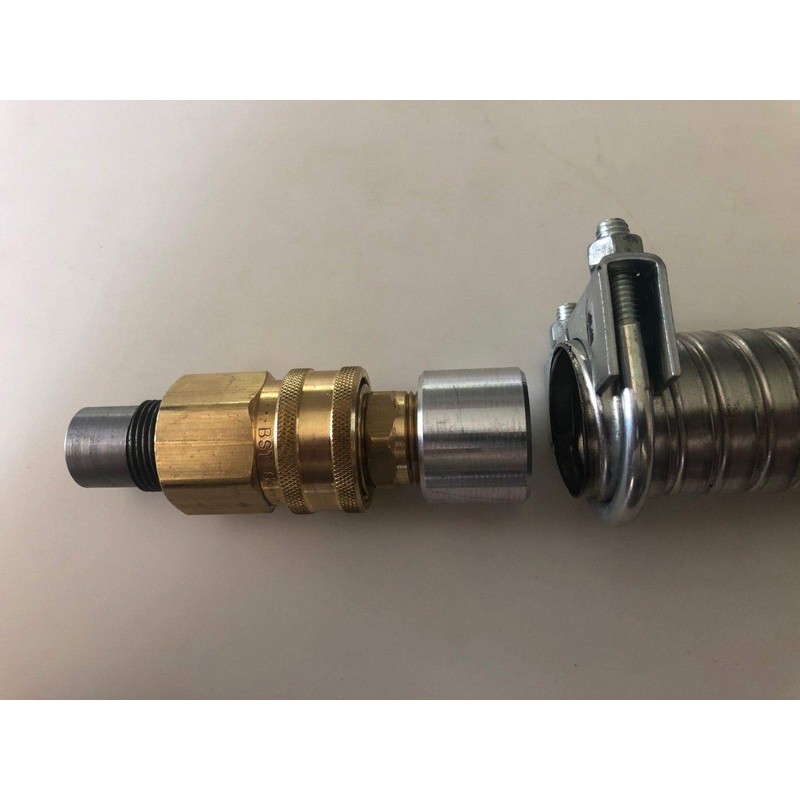 GenExhaust compatible with Honda EU2200i/EU2000i Generator 1-1/2" quick disconnect steel