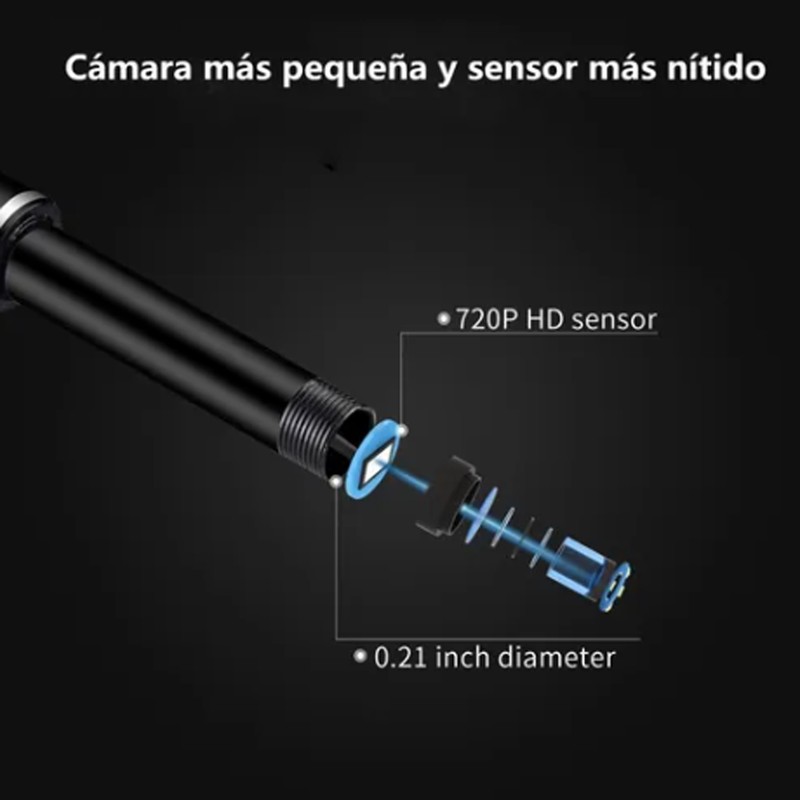 Ear Wax Removal Endoscope 6 LED Adjust Light Clear Image