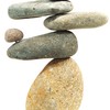 Ancient Graffiti Eight-Stone Balancing Cairn - Indoor/Outdoor Garden Decoration