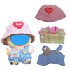 17cm Plush Doll Clothes Wardrobe Set - Clothes for Dolls