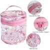Fashionable Toiletry Bag, Transparent, Flowers Brucken Cosmetic Bag, Transparent, Waterproof