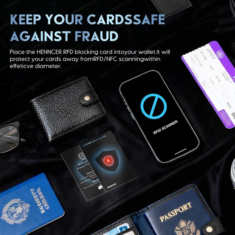 2026 NEW RFID Blocking Card Set with Indicator Light,Wallets Shield,Credit