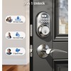 Veise Keyless Entry Door Lock with 2 Lever Handles -
