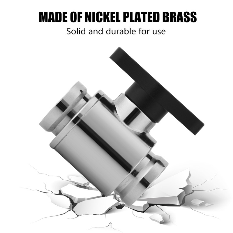 G1/4" Internal Thread Silver Water Ball Valve for Computer Water