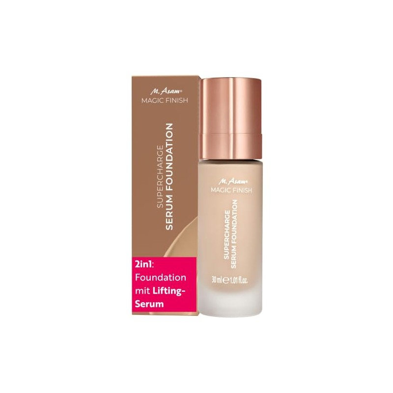 M. Asam Magic Finish Supercharge Serum Foundation Warm Sand (30