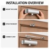 Heavy-Duty Automatic Hydraulic Door Closer for 55-143 lb Doors