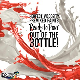 Pouring Masters Hot Tamale Red Acrylic Ready to Pour Pouring Paint – Premium 64-Ounce Pre-Mixed Water-Based - For Canvas, Wood, Paper, Crafts, Tile, Rocks and more
