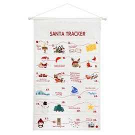 Advent Calendar Empty, Fill Your Own Advent Calendar Hanging Santa Tracker Fillable Size Large (Unpersonalised)