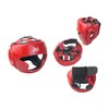 Ju-Sports Head Guard Chin Red Leather I Chin, Ear and