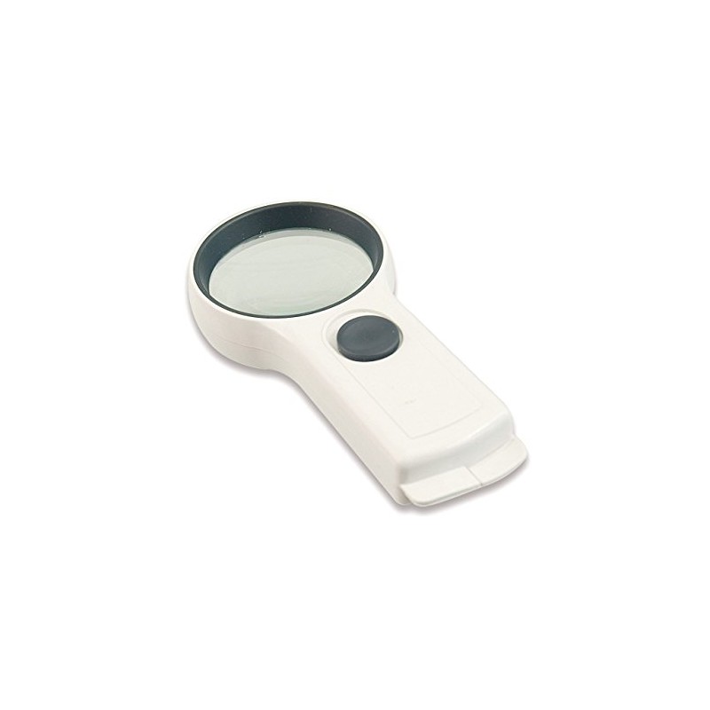 EZOptix 4X 65mm Handheld Illuminated Pocket Magnifier with LED Light