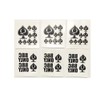 39 Piece Quees of Spades BBC Only Temporary Tattoo Set