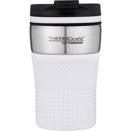 Thermos THERMOcafé Cafe Stainless Steel Vacuum Insulated Travel Cup Tumbler 200mL, Sleet White