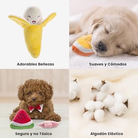 Nocciola 12 Piezas Juguetes Chirriantes para Perros, Juguetes Lindos de Peluche, Rellenos con Chirriantes, Juguetes para Cachorros con una Bolsa de Tr