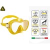 CRESSI F1 Mask Blue - Frameless Mask for Diving and