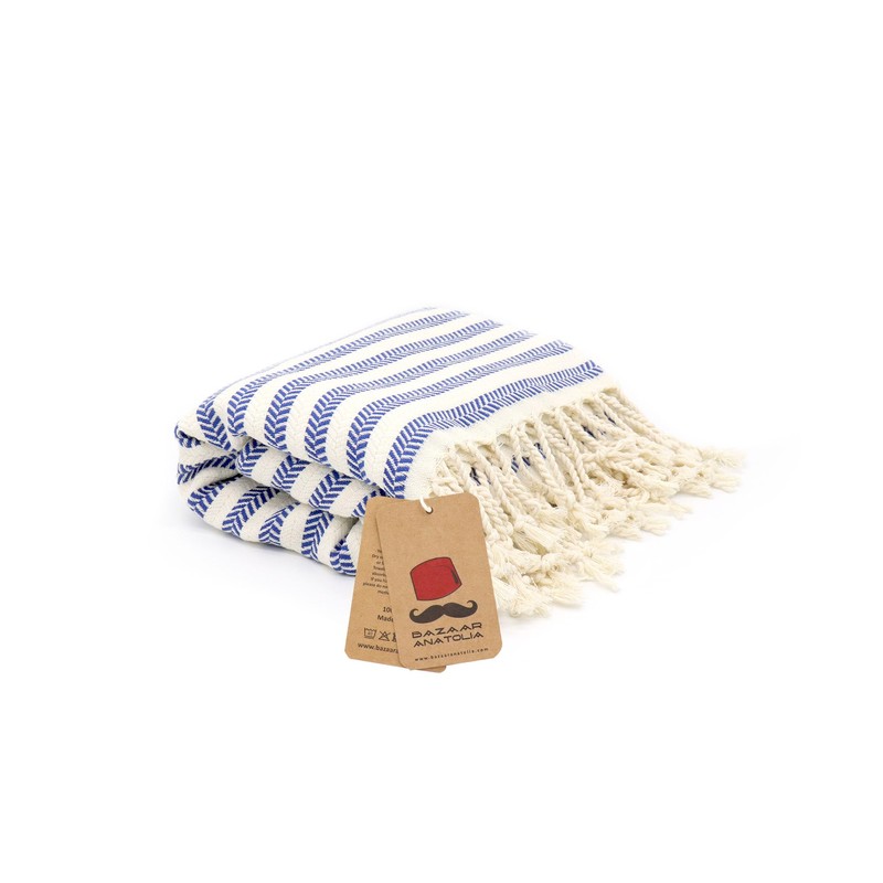 Bazaar Anatolia Turkish Beach Towel 100% Cotton Bath Towels Oversized