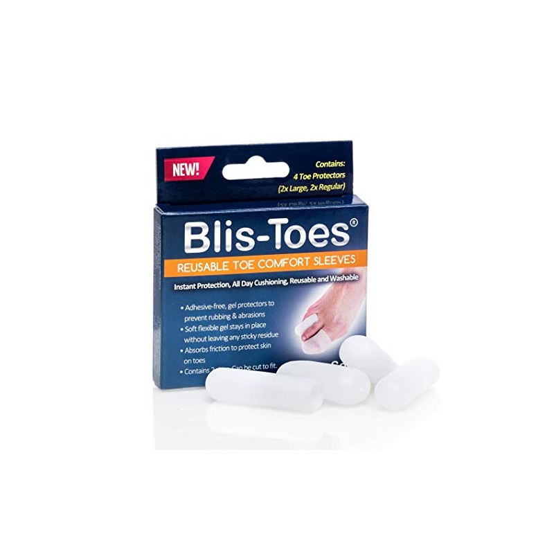Blis-Toes - Reusable Toe Comfort Sleeves - 2 Large +