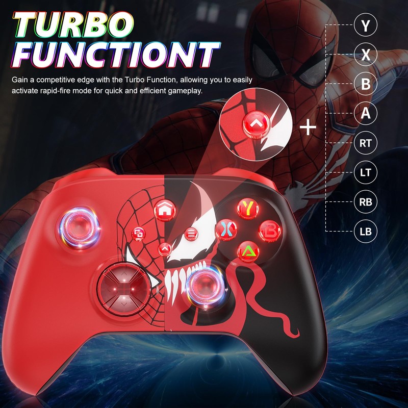 Lapezei Wireless Controller for PC Compatible with PC Windows 7/8/10/11/Android/iOS