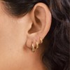 Risamil 3 Pairs Hoop Earrings for Women 14K Gold Hoop