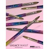 Legacy Nails Professional Multicolor Kolinsky Nail Brush #8 - Perfect