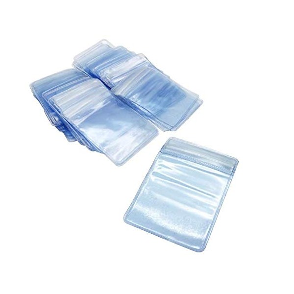 Expo Zipper Plastic Bag, Jewelry Bag, Divided Bag, PVC Packing, Storage Bag, Anti-tarnish, Transparent, Seal, Ziplock, Antioxidant, Mini Accessory Storage, Protection for Accessories, Packaging, Jewelry, Earrings/Brooches/Rings, 50 Pieces (4.1 x 4.1 inch